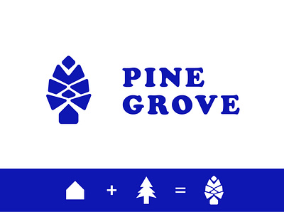 Logo Design for Pine Grove adobe illustrator brand identity branding design flat identity design identity designer logo logo design logo designer logo mark logotype minimal minimalist logo design vector