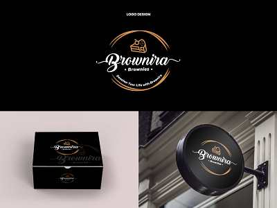 BROWNIRA BROWNIES LOGO DESIGN