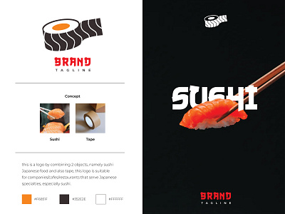 Sushi Tape Logo Design