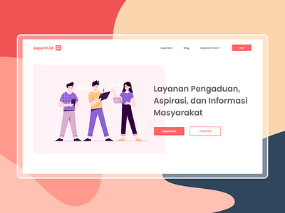 Laporin ID - Landing Page