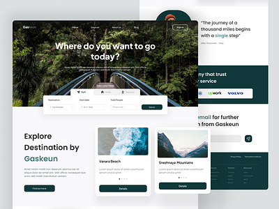 Gaskeun - Travel Agency - Website Design