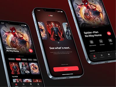 NoBar - Movie Application - Mobile UI Design