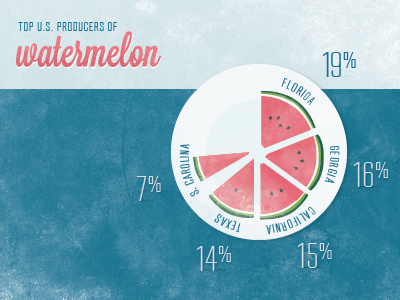 Watermelons illustration infographic watermelon