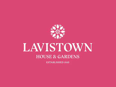 Lavistown House & Gardens garden gardening graphic icon identity ireland logo minimal vector