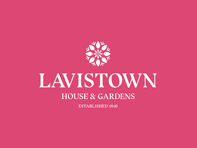 Lavistown House & Gardens garden gardening graphic icon identity ireland logo minimal vector