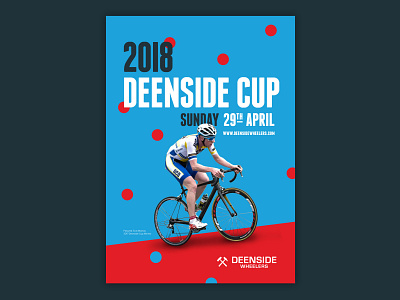 Deenside Cup 2018 cycling cycling graphics cycling poster design minimal poster race road race type typographic typography
