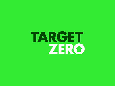 Target Zero brand efficiency efficient energy icon identity logo mark minimal sustainability