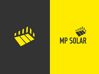 MP Solar efficiency efficient energy graphic identity logo minimal solar type vector