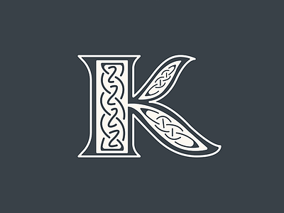 K gaelic irish k lettering letterporn letters type type love typo typography