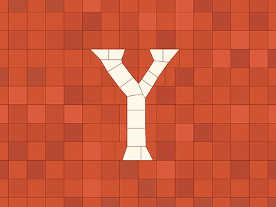 Y alphabet irishtype lettering tiletype type typo vector