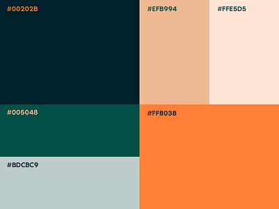 Color Palette for branding