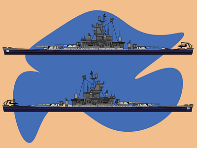 Battleship (1/3) design illustration gaming