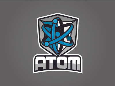 Atom Game branding design esport logo flat icon illustration illustrator logo mascot design vector