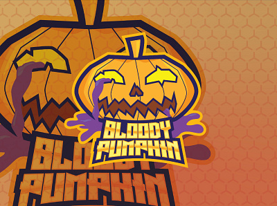 Bloody Pumpkin branding design esport logo flat icon illustration illustrator logo mascot design vector