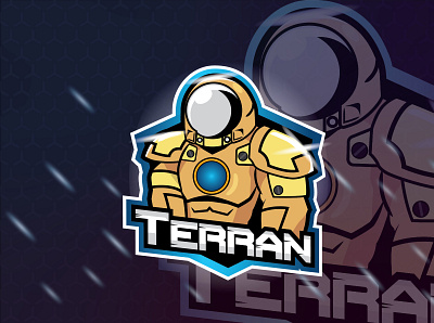 terran branding design esport logo game icon illustration illustrator logo mascot design vector