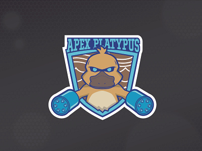 APEX PLATYPUS branding design esport logo game icon illustration illustrator logo mascot design vector