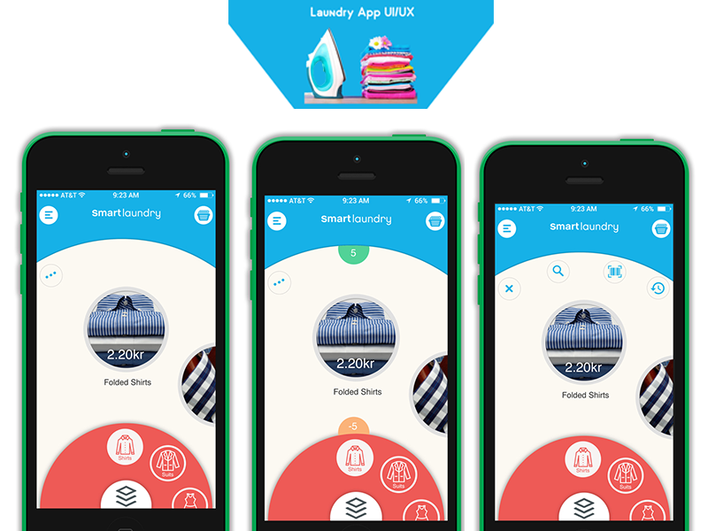 Laundry App UI/UX by satya on Dribbble
