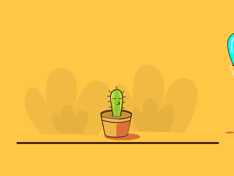 Cactus vs Balloon