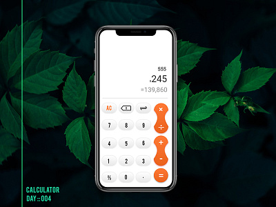 Daily UI: #004 Calculator 004 daily ui