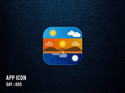 Daily UI: #005 Weather App Icon dailyui dailyuichallenge