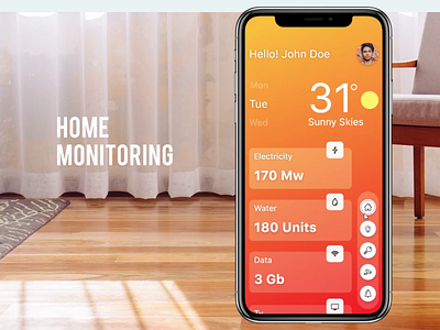 Daily UI :: 021 Home Monitoring dailyuichallenge ui