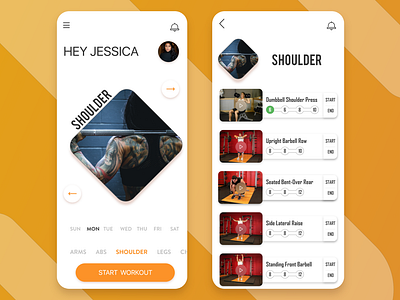 Workout Tracker - Daily UI :: 41 dailyui design ui kit workouttracker