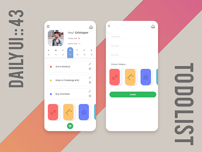 Daily UI #043 - TO DO LIST dailyui dailyui43 dailyuichallenge todolist ui