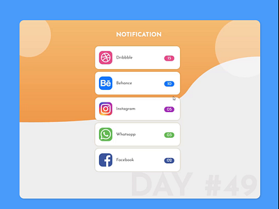 Daily UI #49 Notification dailyuichallenge