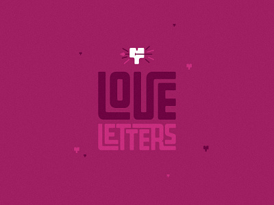 Love Letters Typography 2d ai custom flat hand lettering illustartion lettering letters texture type type design typography vector