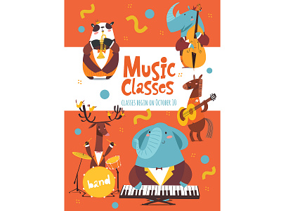 Music classes poster