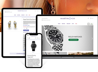 Martin & Co. ecommerce jewellers web design web development web hosting