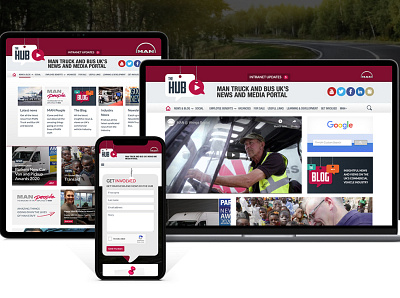 MAN Truck & Bus UK web design web development