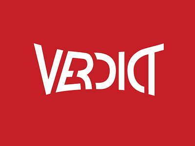 Verdict Logo Design app startup logo design mma ufc