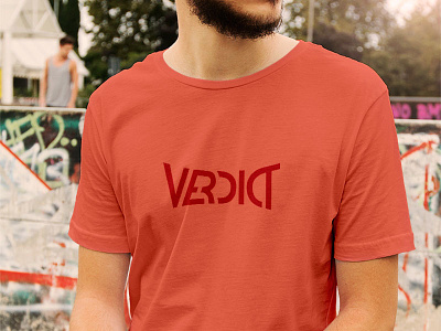 Verdict logo design – Tshirt Mockup app startup logo design mma tshirt mockup ufc