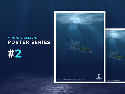 Poster design series - minimal #2 adobe photoshop marine life minimal minimalism minimalist design photoshop photoshop editing poster a day poster art poster design poster designer posters save marine life save the planet