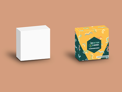 Box mockup for Dexter Darzi 3d box branding design gift box object package packaging product realistic template white