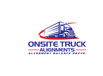 Onsite Truck Alignments animation branding business logo fiverr illustration logo design logo designer vector