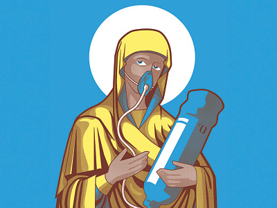 Holy Mother illustration print printing streetart