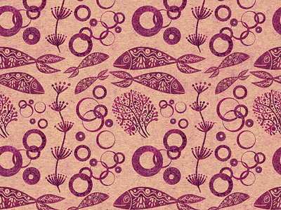 seamless pattern sea theme //2//