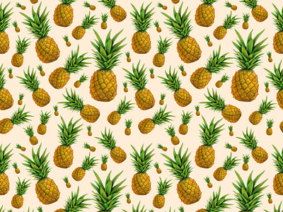 seamless pattern ananas