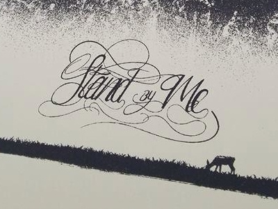 Title Treatment For Stand By Me Print