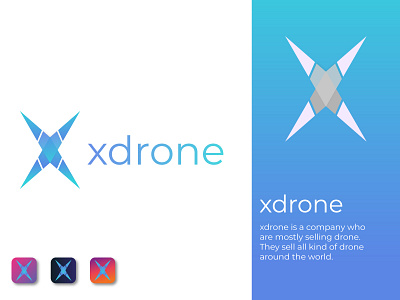 Xdrone logo abstract abstract art app logo brand identity branding business company creative design illustrator logo identity logodesign logos logotype modern unique vector x letter x logo