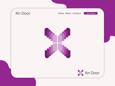 Xin Door Logo Design abstract abstract art abstract logo app icon brand design brand identity branding branding design colorful logo creative logo logo logo and branding logo design logo designer logomark logos logotype modern logo shorif770 unique logo