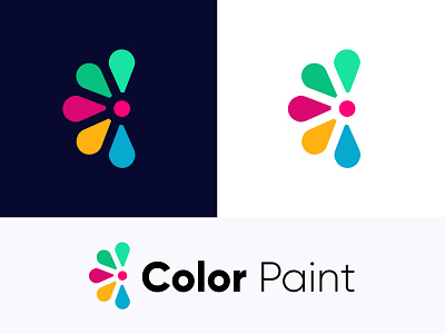 Color Paint Logo Design abstract abstract logo app icon brand design brand identity branding branding design business logo c letter logo colorful logo creative logo flower logo logo design logo designer logodesign logos logotype modern logo shorif770