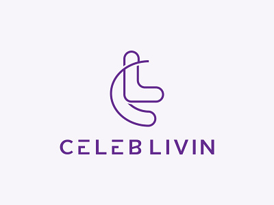 Celeb Livin brand identity branding design graphicdesign logo maker logodesign logos text logo typography vector