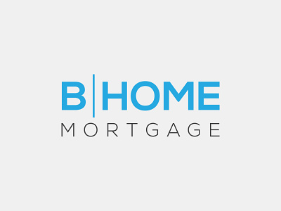 B Home Mortgage brand identity branding design flat logo design graphicdesign logo maker logodesign logos text logo typography