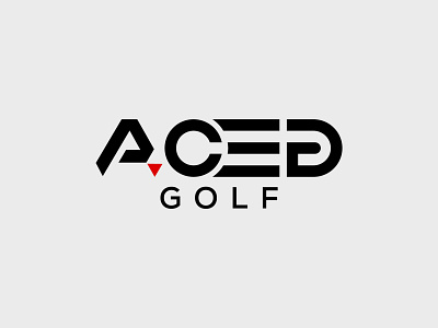 Aced Golf brand identity branding flat logo design graphicdesign logo maker logodesign logos text logo typography vector