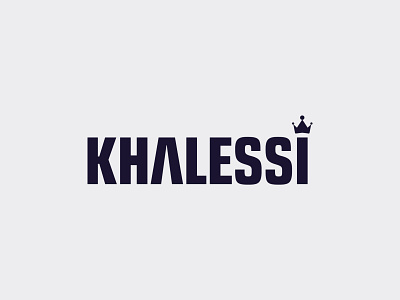Khalessi brand identity branding cosmetic logo flat logo design graphicdesign logo maker logodesign logos queen logo text logo typography