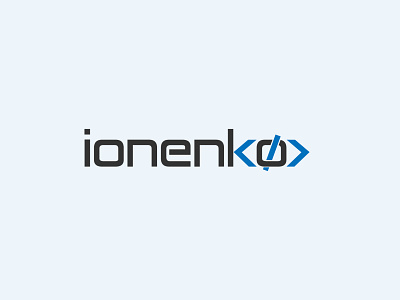 ionenko brand identity branding code logo logo logo maker logodesign minimal tag logo text logo typography unique logo webdesign website