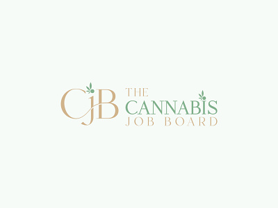 The Cannabis Job Board brand identity branding cannabis logo cjb logo job logo leaf logo logo icon logo maker logodesign logos minimal text logo typography
